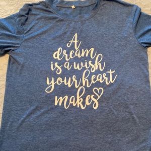 Disney Cinderella Shirt Blue Size Small